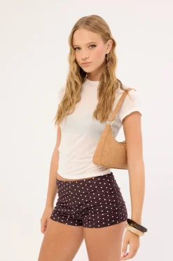 Lana Polka Micro Short Brown