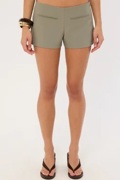 Landon Low Rise Shorts Khaki Green