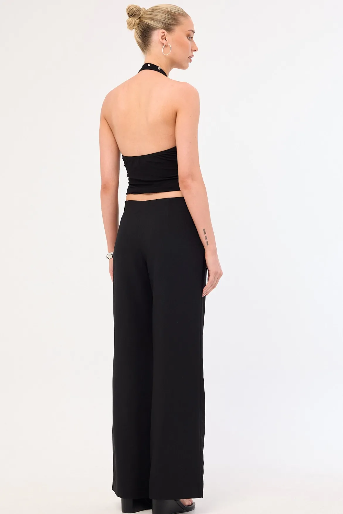 Landon Mid Rise Pant Black