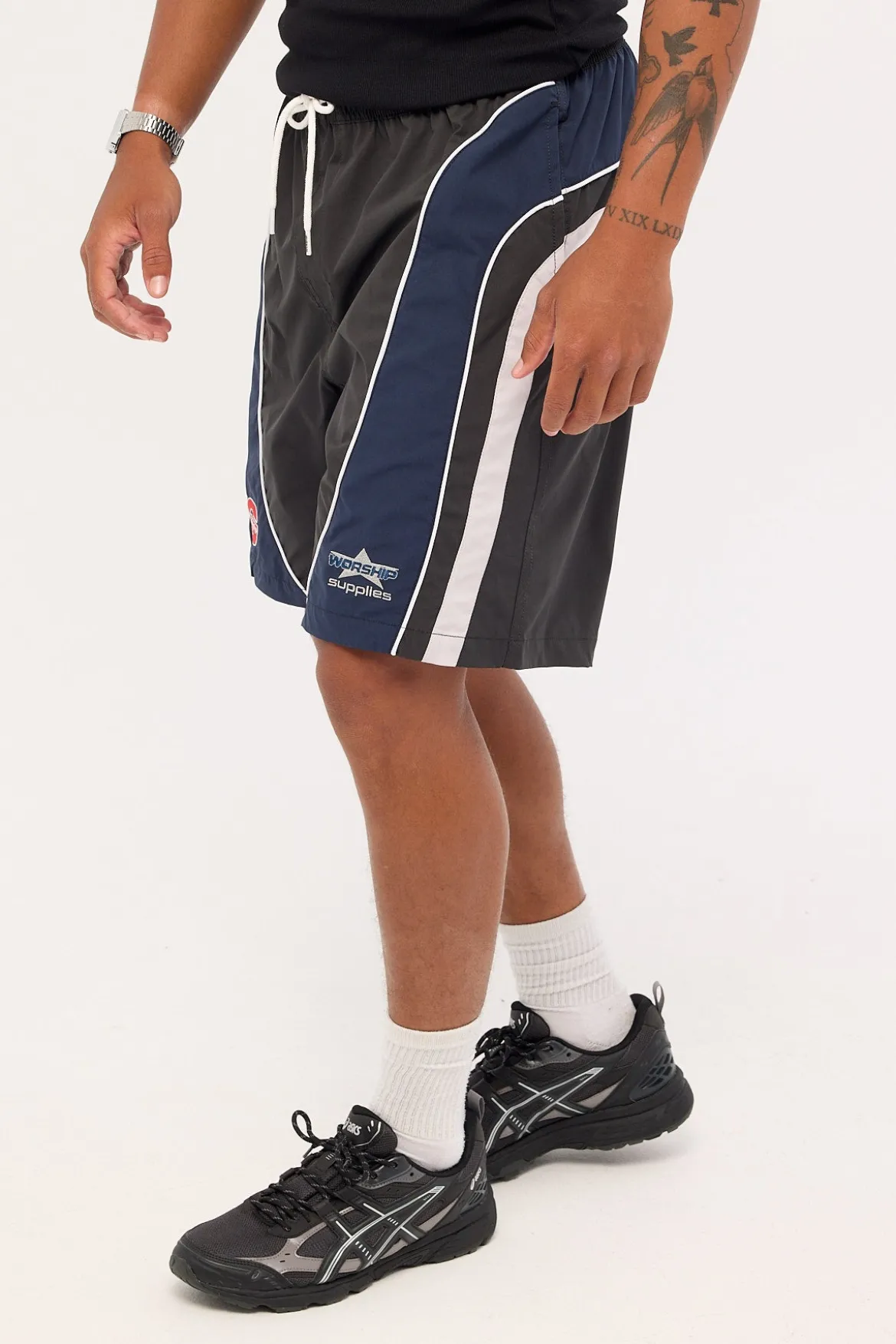 Laps Elastic Swim Short Worn Black