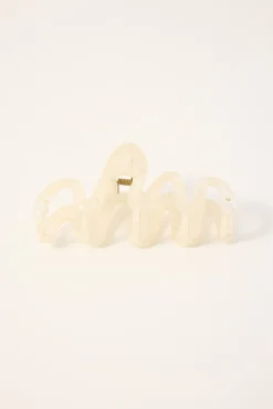 Large Classic Claw Clip Cream
