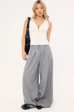 Lasily Sleeveless Corset Top White