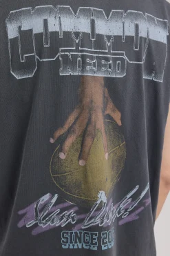 Lay Up Muscle Tank Washed Black
