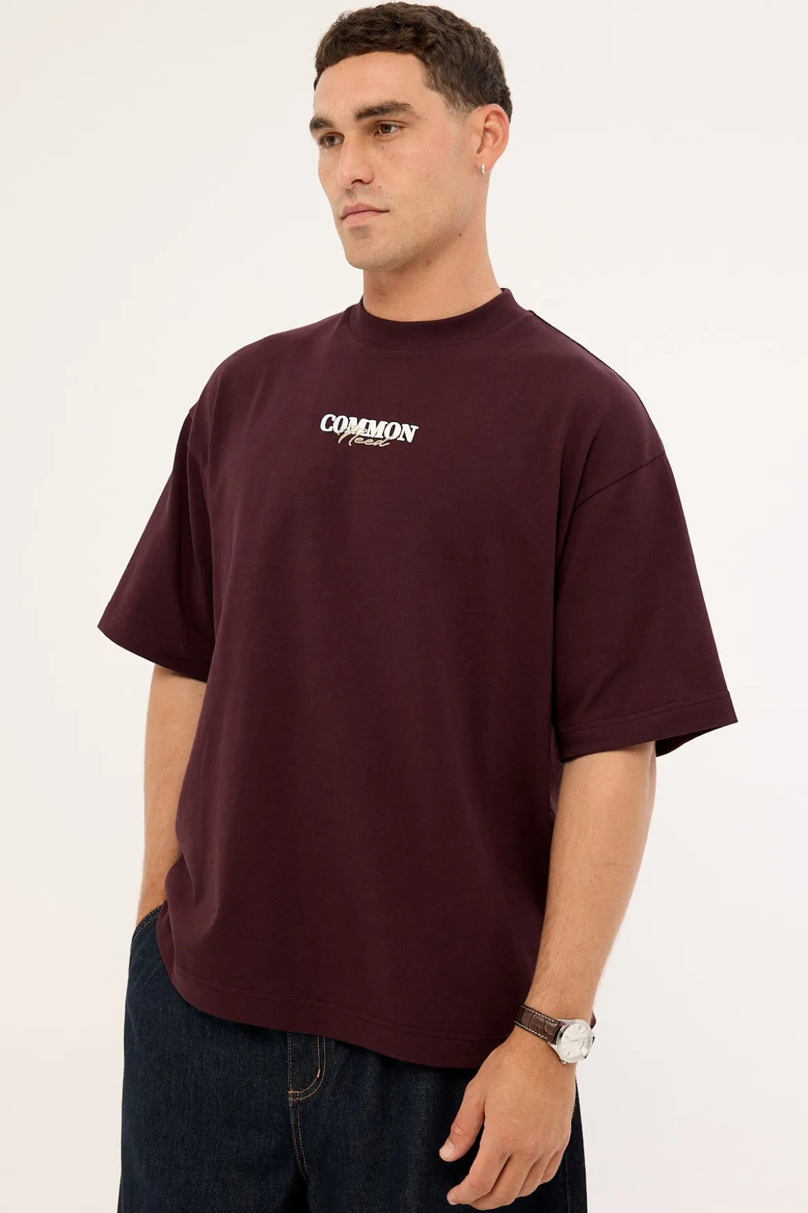 Ledger Heavyweight Easy Tee Merlot