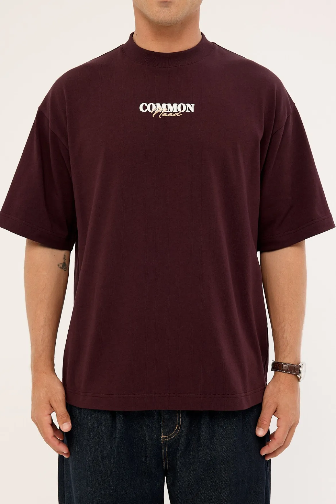 Ledger Heavyweight Easy Tee Merlot