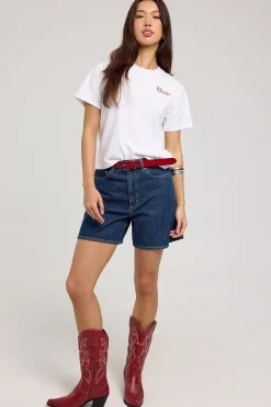 Lee x Gabi Sullivan Signature Shrunken Tee Optic White