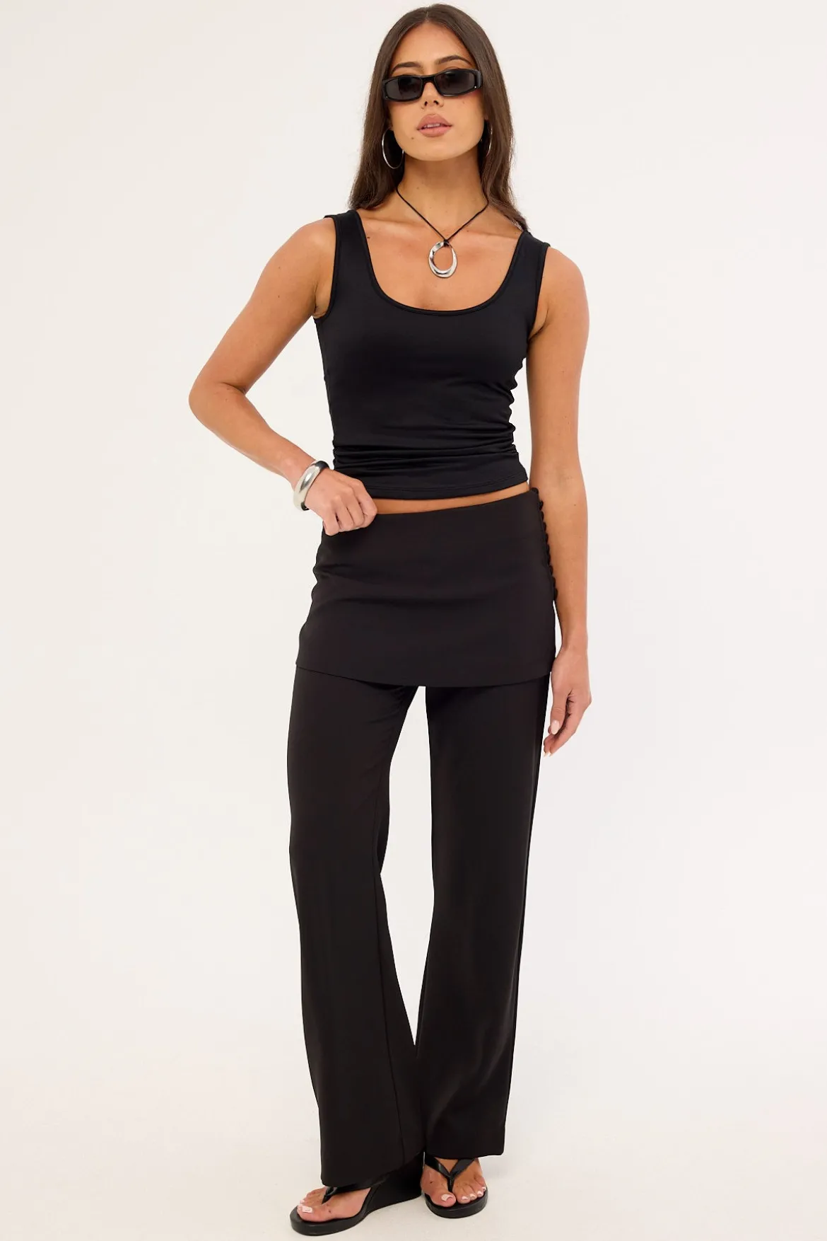 Lenny Skirt Pants Black