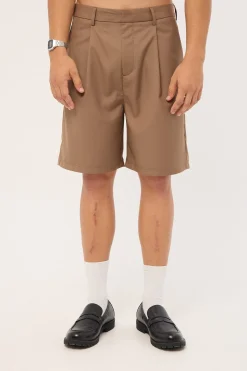 Lenny Tailored Short Taupe Brown