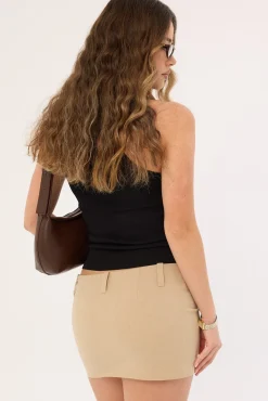 Leo Mini Skirt Deep Wheat