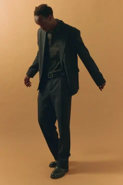 Leo Relaxed Tailored Trouser Black