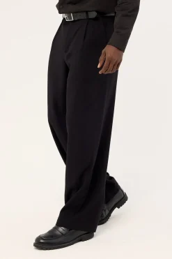 Leo Relaxed Tailored Trouser Black