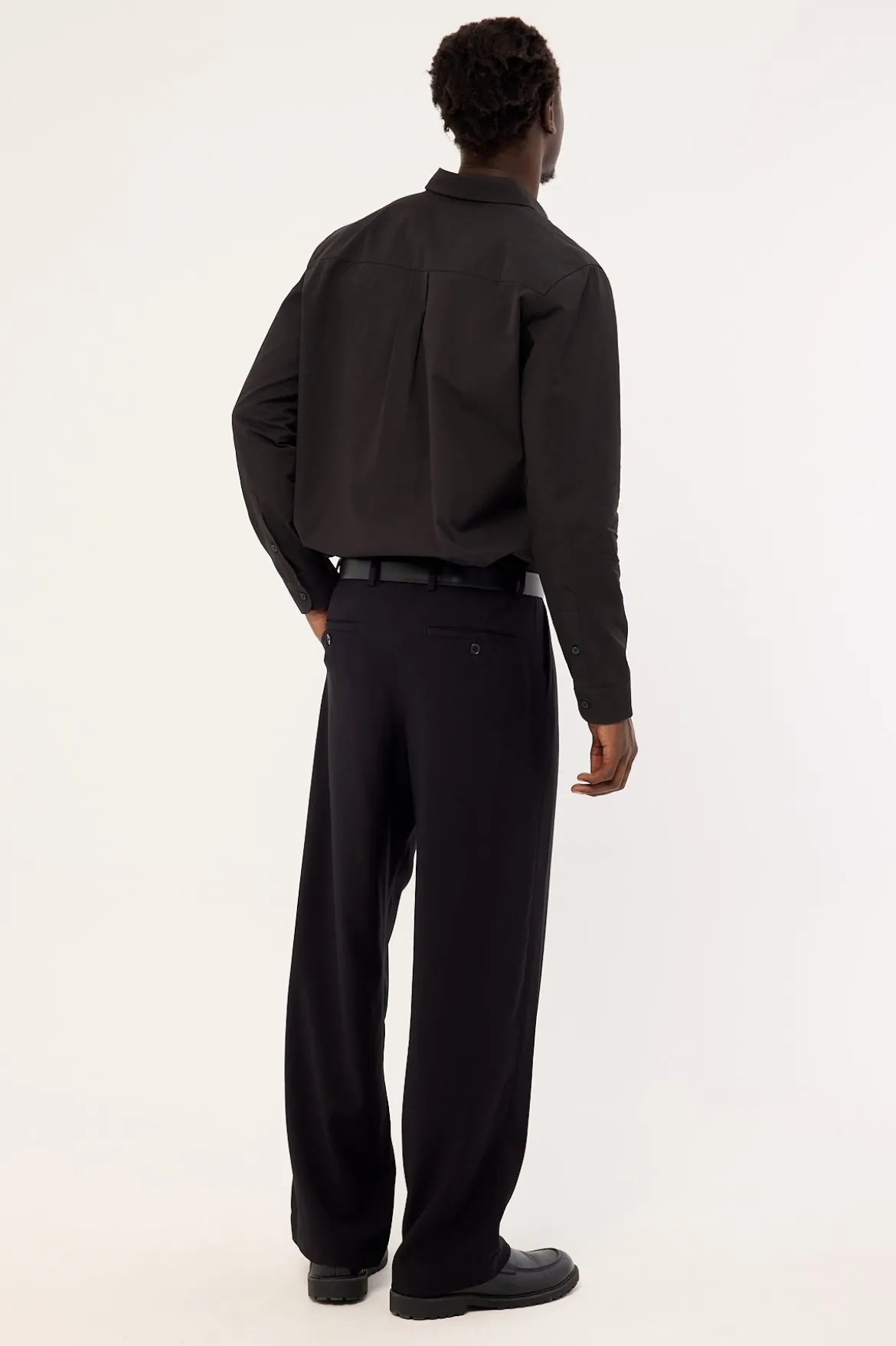 Leo Relaxed Tailored Trouser Black