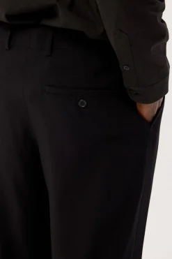 Leo Relaxed Tailored Trouser Black