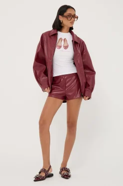 Leo Shorts Burgundy