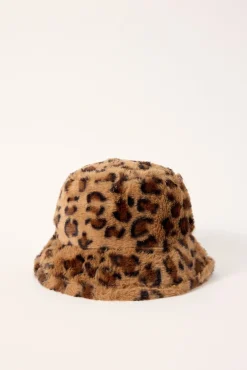 Leopard Faux Fur Hat Leopard