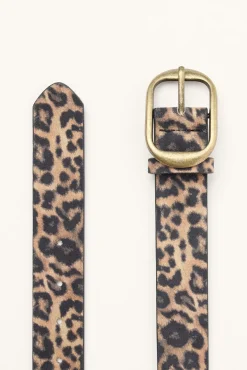 Leopard Sueded Belt Leopard