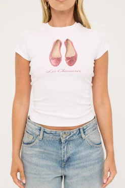 Les Chaussures Baby Tee White