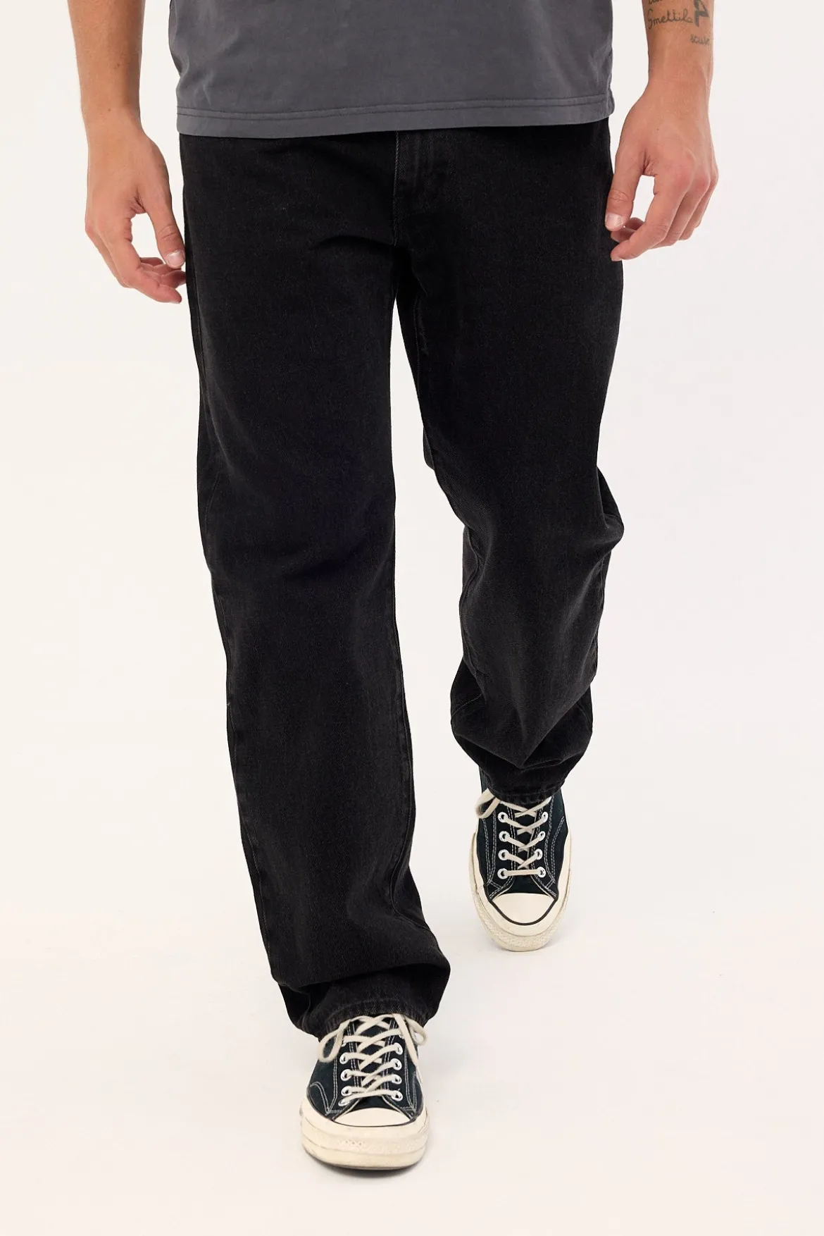 Levi's 555 Relaxed Straight Welcome To The Rodeo Black