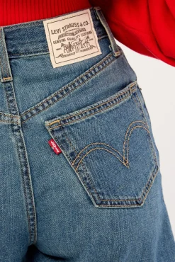 Levi's High Baggy Denim Short Stop Flaxing