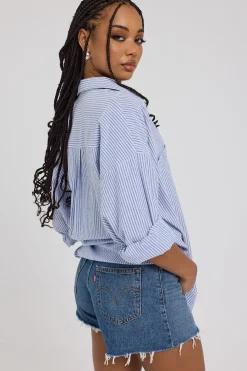 Levi's High Waisted Mom Short Call It A Good Day
