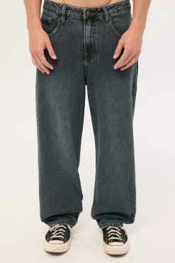 Lifted Big Slacker Denim Jean Metal Blue