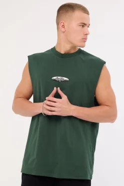 Lifted Embro Merch Fit Muscle Tee Sycamore