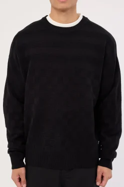 Lifted Spirits Crew Knit Black