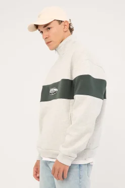 Lifted Spirits Quarter Zip Fleece Snow Marle