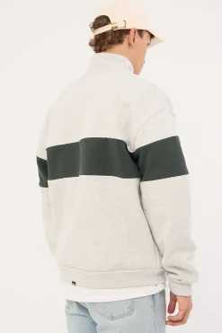 Lifted Spirits Quarter Zip Fleece Snow Marle
