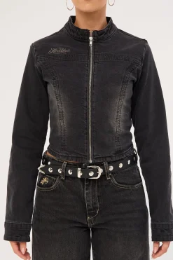 Limitless Denim Jacket Washed Black