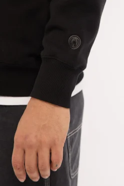 Limitz Panel Crew Sweat Black