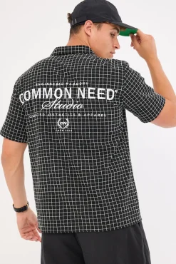 Lineup Resort Shirt Black Check