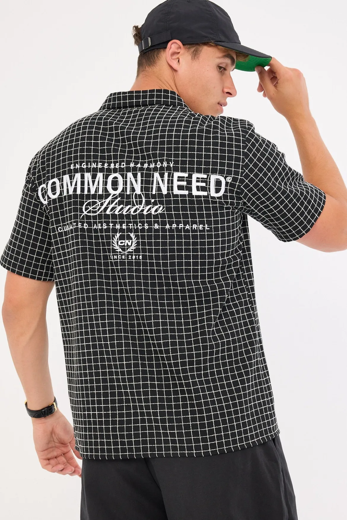 Lineup Resort Shirt Black Check