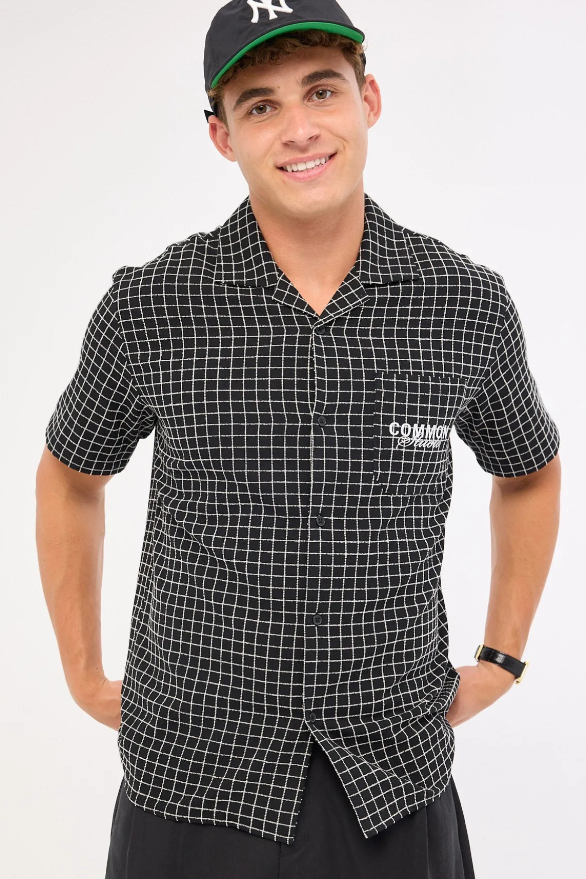 Lineup Resort Shirt Black Check