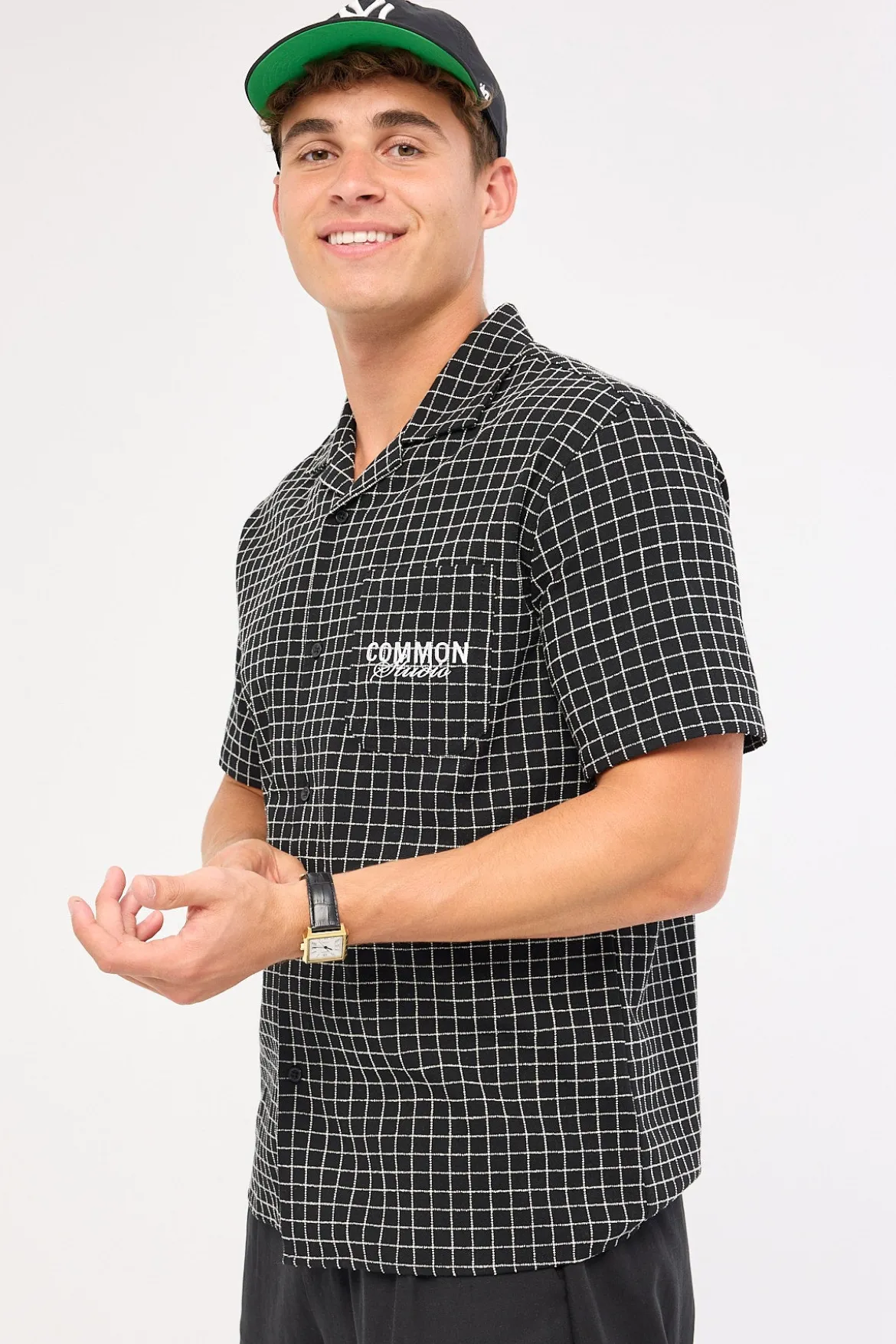 Lineup Resort Shirt Black Check