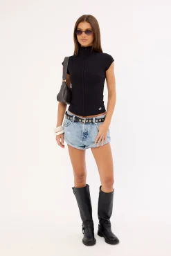 Link Hook And Eye Tee Black