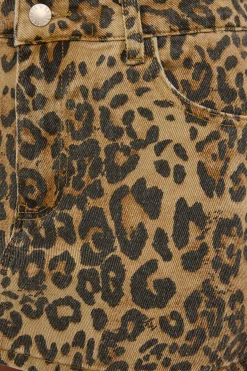 Lira Low Rise Leopard Mini Skirt Leopard