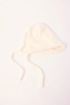 Little Bow Peep Bonnet Beanie White