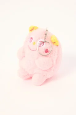 Little Monster Keyring Pink