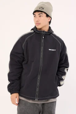 Lock Out Hooded Jacket Black