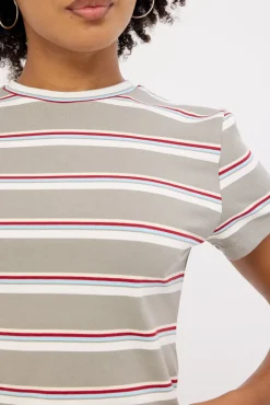 Loft Stripe Tee Ash