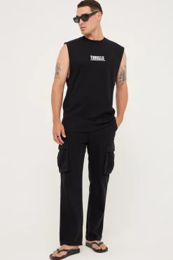Logic Merch Fit Muscle Tee Black