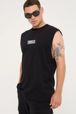 Logic Merch Fit Muscle Tee Black