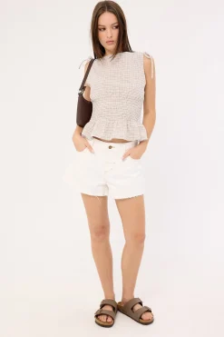 Lola Low Rise Baggy Short Vintage White