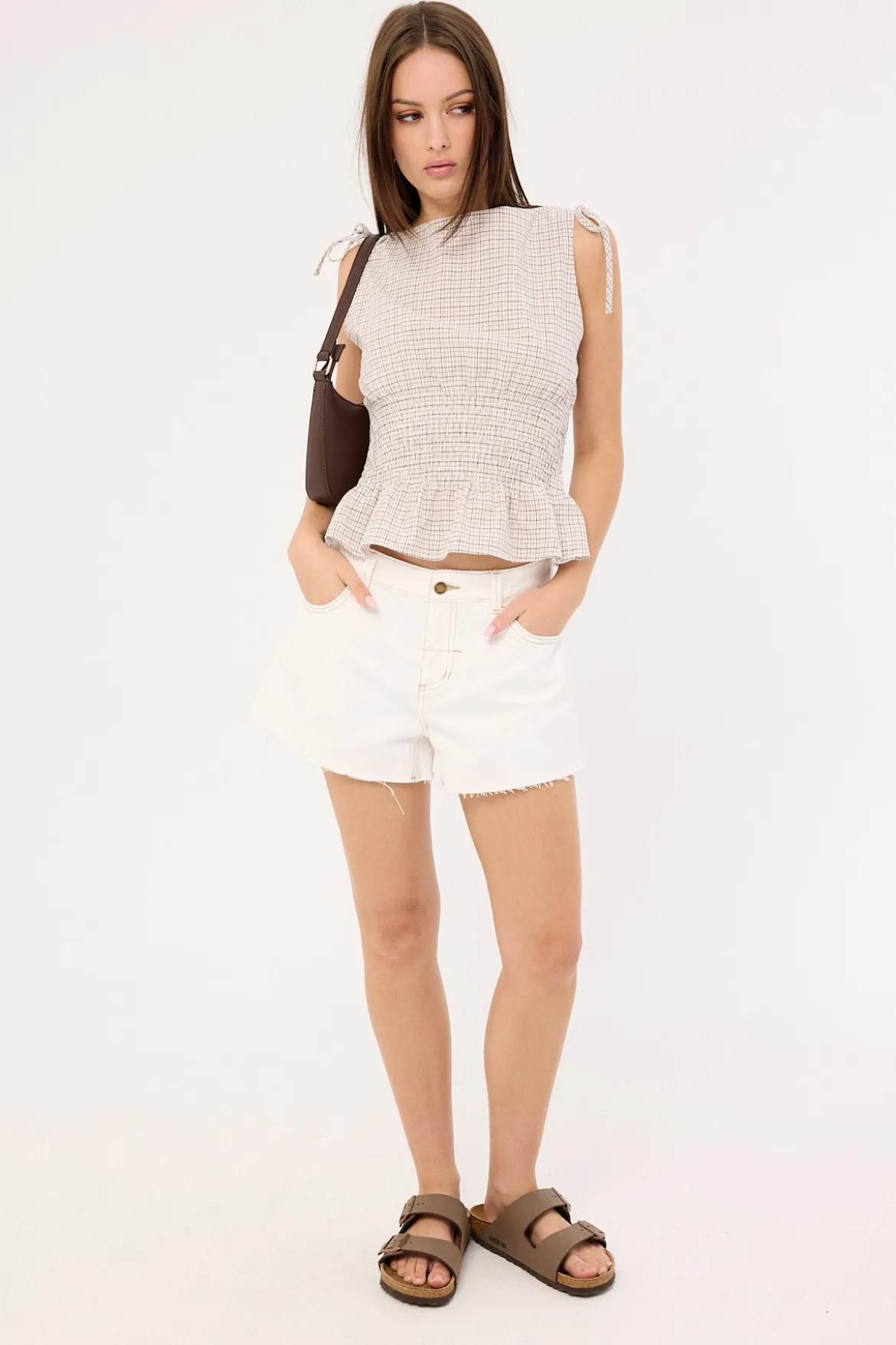 Lola Low Rise Baggy Short Vintage White