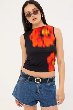 Lola Low Rise Denim Short Deep Vintage Fade