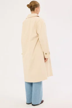 London Collar Trench Coat Stone