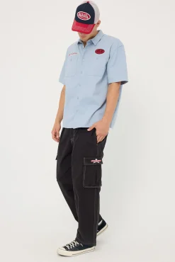 Lonestar Elastic Cargo Pant Black Rinse