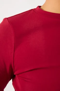 Long Sleeve Tee Burgundy