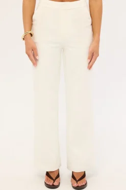 Lori Petite High Rise Pants White